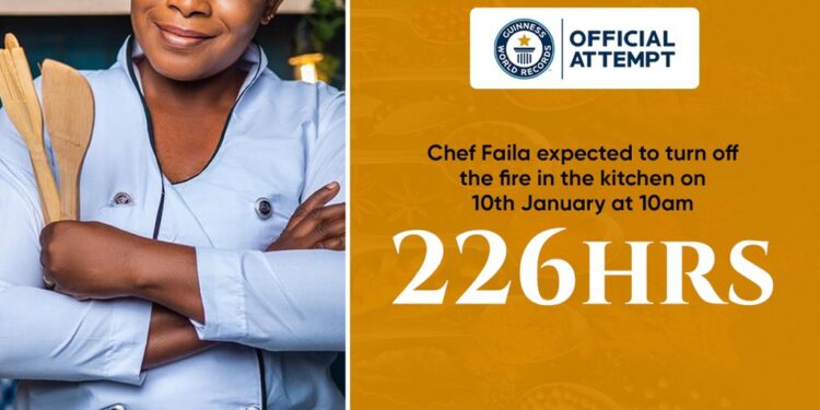 chef failatu to complete cook a thon attempt at 226hrs
