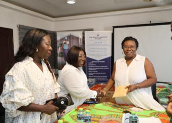 Chief of Staff Frema Opare and family support The Ark Foundation