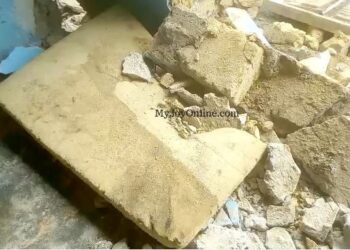 Collapsed storey building traps carpenter to death at Hwidiem
