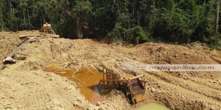 illegal miner invades tano anwia forest reserve destroys lands