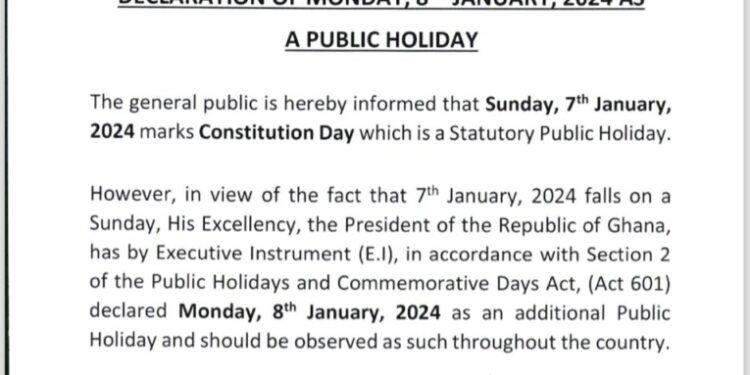 January 8 declared a constitutional day 1 january 8 declared a constitutional day