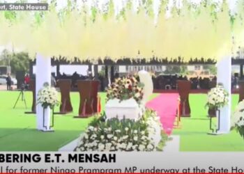 Livestream: State burial for former Ningo Prampram MP, E.T. Mensah underway