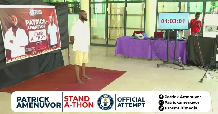 patrick amenuvor reveals his stand a thon attempt wasnt approved by guinness world record