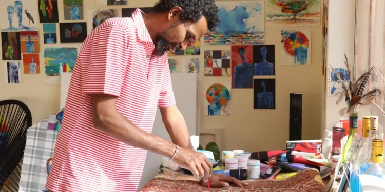 sudan war heavy hearts for the artists painting the pain of conflict