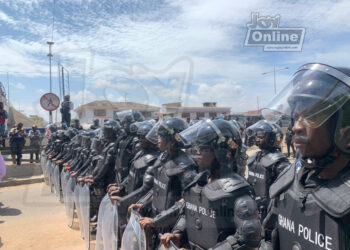 Tension in Akyem Asene over deployment of over 100 heavily armed personnel