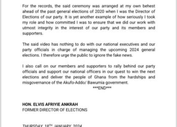 Video in which ‘NDC gurus’ are allegedly swearing blood oath misleading – Afriyie Ankrah