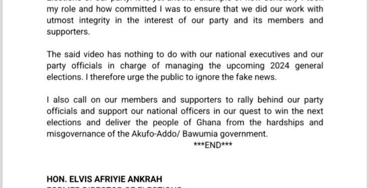 video in which ndc gurus are allegedly swearing blood oath misleading afriyie ankrah