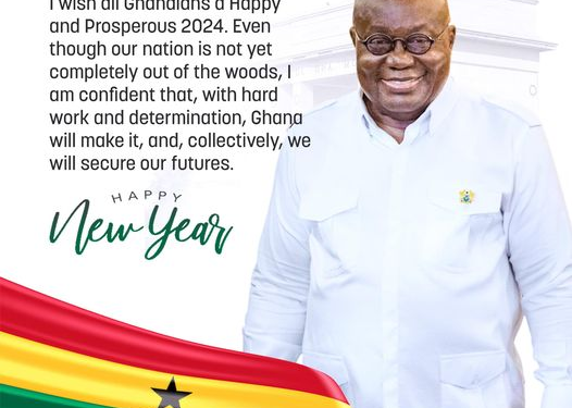 with hard work and determination ghana will make it akufo addos new year message