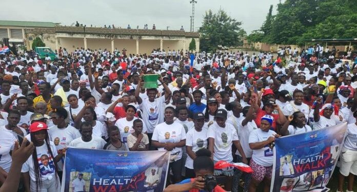 akim swedru npp holds peace and unity walk ahead of elections