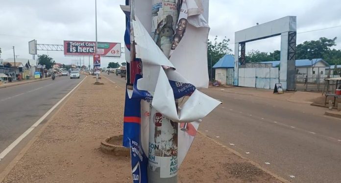 npp accuses ndc of vandalizing campaign posters in tamale south