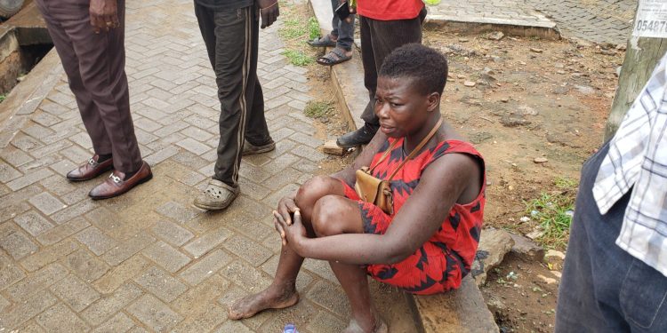bicycle rider flees scene after causing car crash in ashaiman