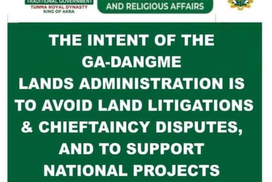ga dangme lands administration declares state of emergency