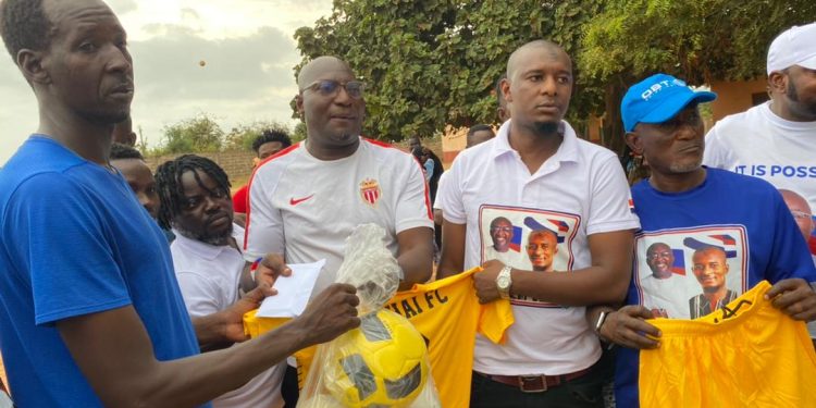 ghana retired footballers welfare association boost grassroots football in aflao with major sports kits donation