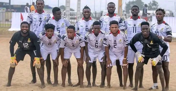 ghana reveals squad for beach soccer afcon tournament