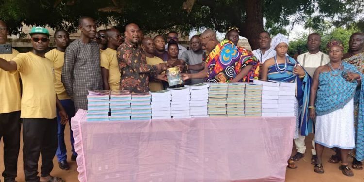 nurturing knowledge 210 textbooks donated to schools in akporkploe electoral area