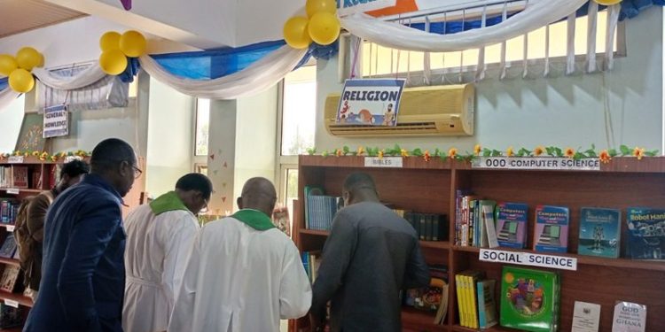 trinity lutheran school unveils new library to enhance student learning