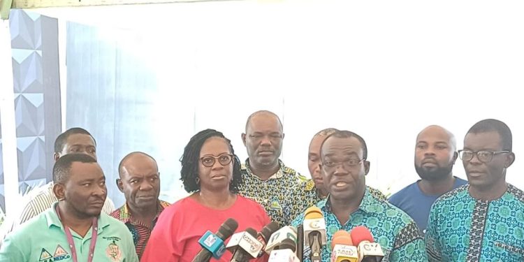vra senior staff stage protest against proposed merger with bui power authority