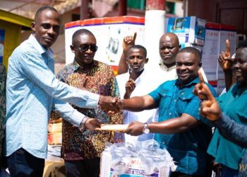 Engr. George Wireko-Brobby Donates Equipment And Financial Support To Sefwi Wiawso NPP