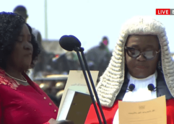 Professor Naana Jane Opoku-Agyemang Sworn in as Ghana’s First Female Vice President