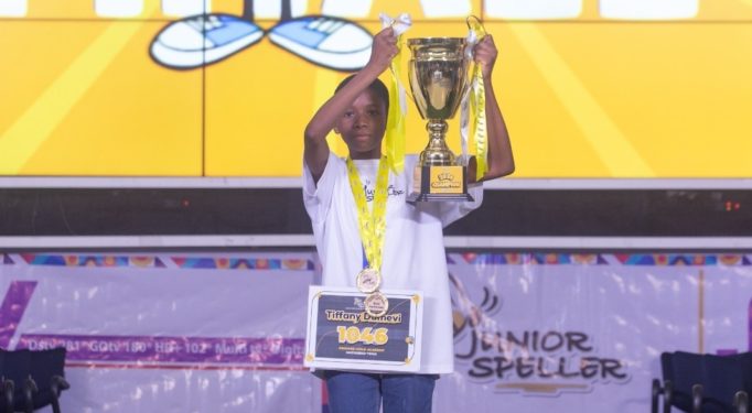 10 year old tiffany dumevi makes history as champion of 2024 national junior spelling bee
