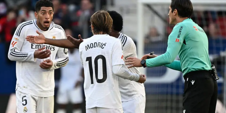 abuse of referee who sent off bellingham repulsive