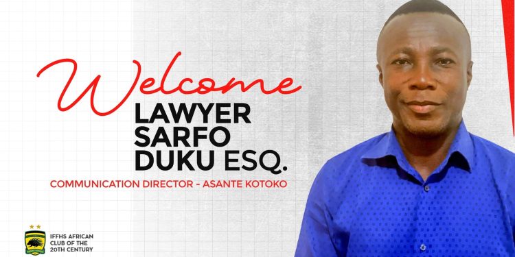 asante kotoko appoint sarfo duku as communications director