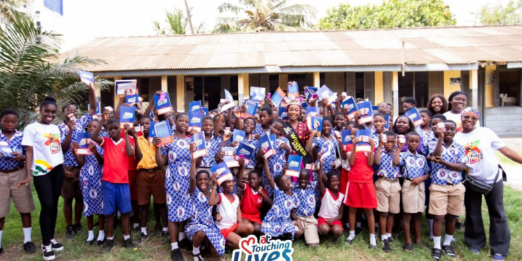 at touching lives and gmb queen titiaka bring joy to basic school pupils