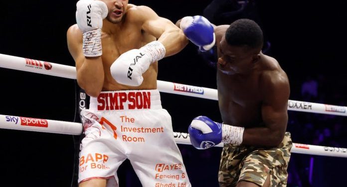 callum simpson retains commonwealth title with fifth round stoppage