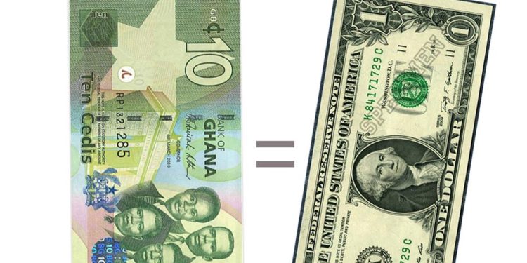 cedi depreciates by 6 5 in first 6 weeks of the year