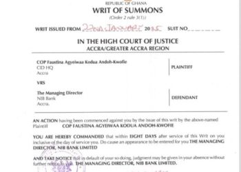 CID boss sues bank over late husband’s accounts