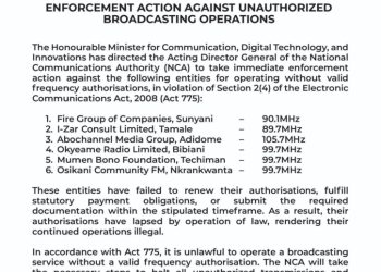 Communications Minister orders NCA to shut down 7 radio stations