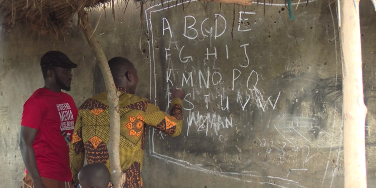crumbling start teacher shortage at sanonjiada d a school forces untrained volunteers to step in