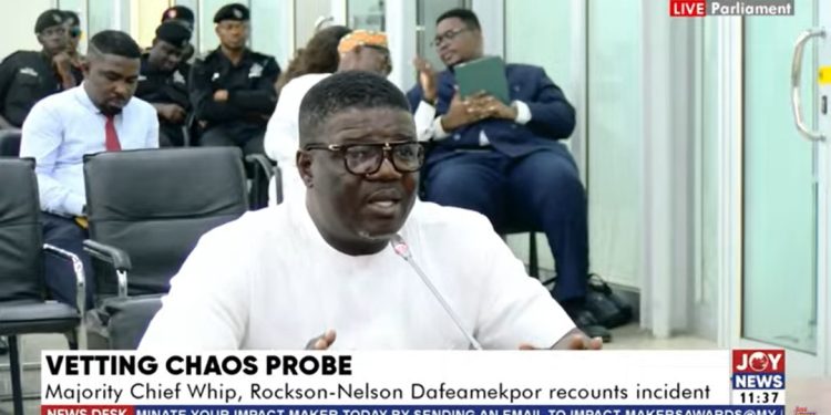decide on number of guests to accompany nominees for vetting dafeamekpor