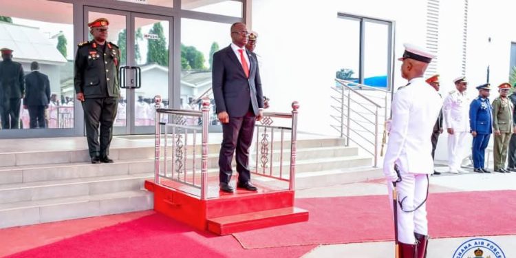 Defence Minister Omane Boamah inspects Ghana Navy Guard of Honour, tours military facilities 1 defence minister omane boamah inspects ghana navy guard of honour tours military facilities