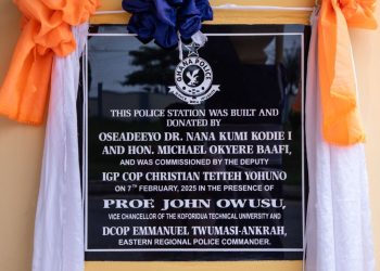 Dr. Oseadeeyo Nana Kumi Kodie donates ultra-modern police station to Koforidua
