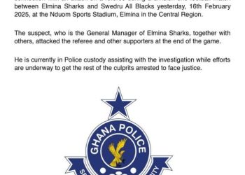 Elmina Sharks GM Arrested After Referee Assault as Football Violence Roils Ghana