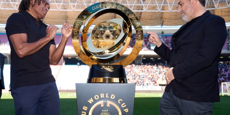 fifa club world cup trophy complete three nation african tour