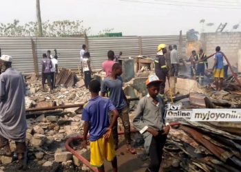 Fire destroys 13-bedroom house at Oforikrom Gaoline in A/R