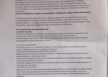 Ghana Advocacy Group Demands Overhaul of Minerals Commission Leadership Amid Corruption Claims