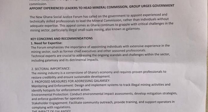 ghana advocacy group demands overhaul of minerals commission leadership amid corruption claims