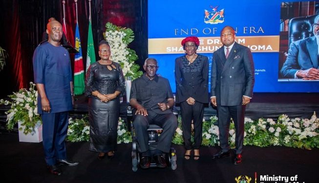 ghana honours namibias first president sam nujoma