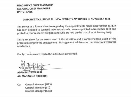 ghana water limited suspends nov 2024 recruitments following chief of staffs directive
