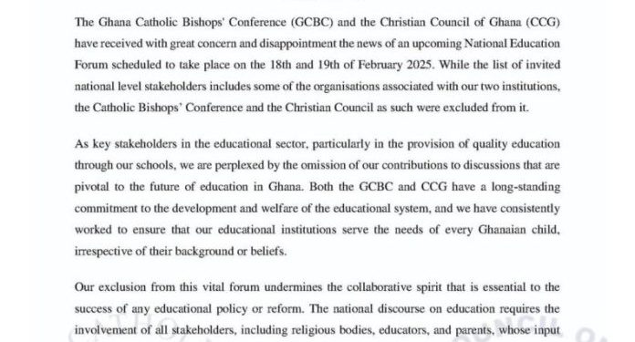 ghanas christian leaders decry exclusion from national education dialogue