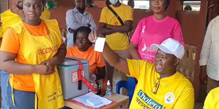 ghs rolls out vaccination exercise to tackle cholera in central region