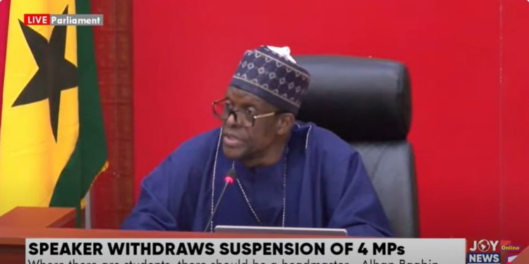 i reject the assertion that im a headmaster treating mps like students speaker bagbin