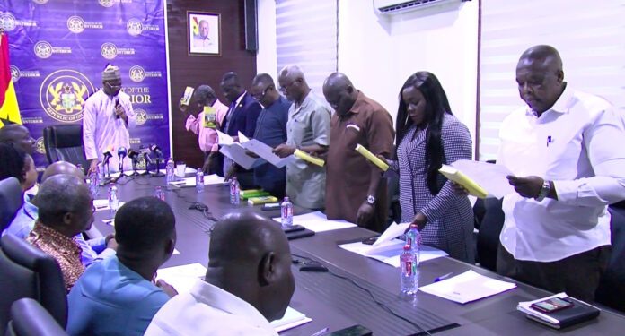 interior minister inaugurates 7 member committee to review security service recruitment
