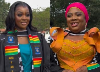 Jackie Appiah, manager graduate with master’s degrees