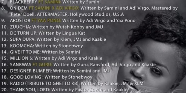 jmj acknowledges songwriters who contributed to kaakies music