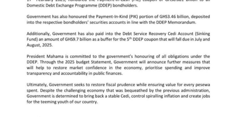 mahama directs finance ministry to settle ddep coupons strengthen debt buffer
