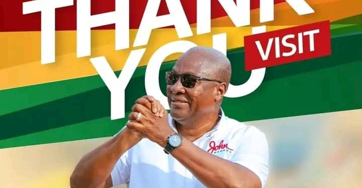 mahama embarks on thank you tour of western and central regions